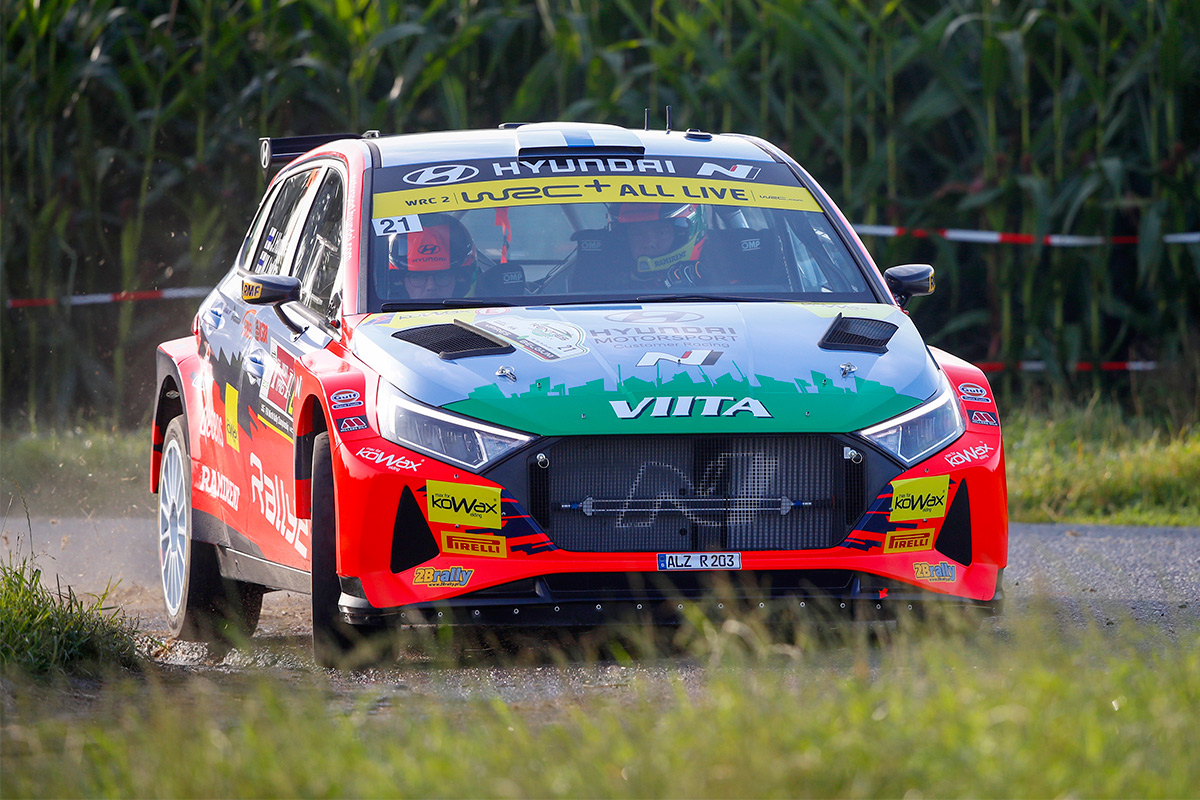 Яри Хуттунен и Микко Лукка, Hyundai i20 N Rally2, ралли Ипр 2021