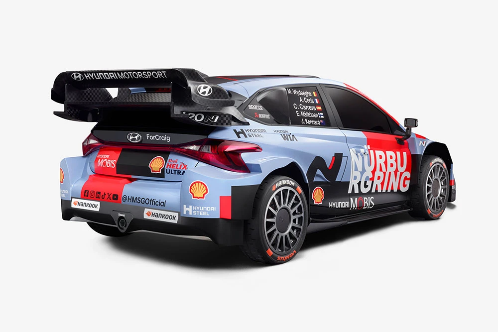 Hyundai обновила окрас своего Rally1 на 2026 год