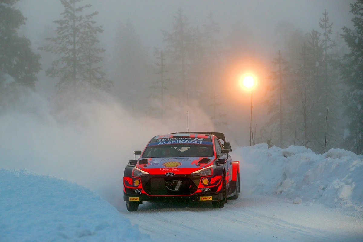 Экипажи Hyundai возглавили шейкдаун Arctic Rally Finland (ВИДЕО)