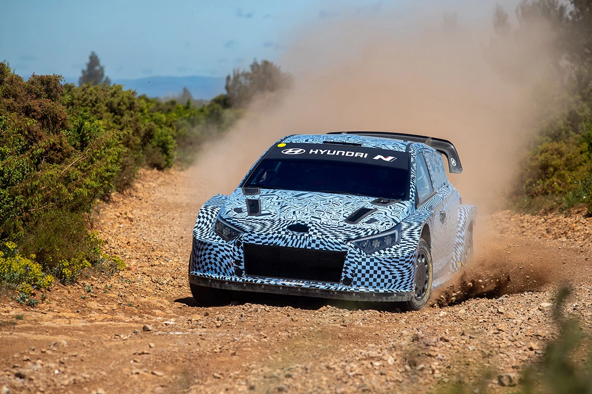 Hyundai отчиталась о первых тестах Rally1